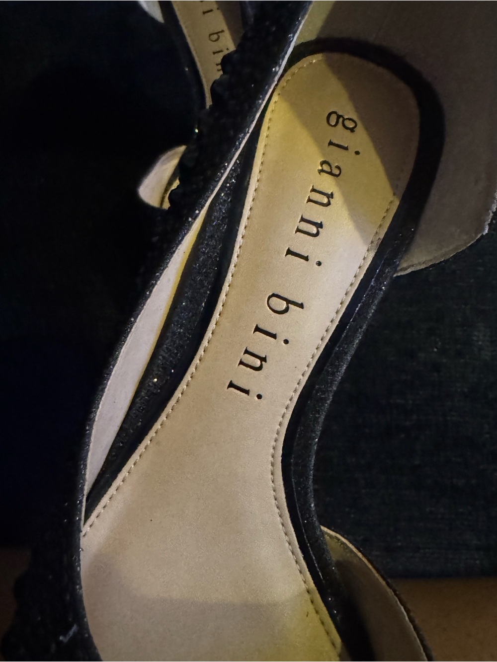 Gianni Bini Black Women's RHINESTONE Heels *prom or hoco*